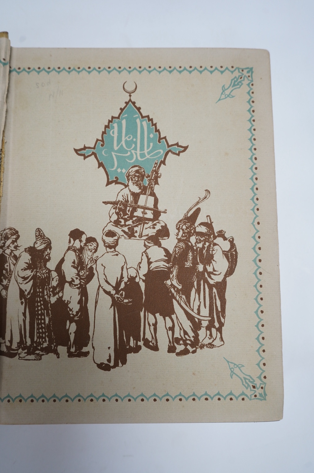 Colour plate books - 9 works - Kúnos, Ignácz (editor) - Forty-Four Turkish Fairy Tales, illustrated by Willy Pogany, with 16 tipped-in colour plates, [1913] and Bates, H.E - Down the River, illustrated by Agnes Miller Pa